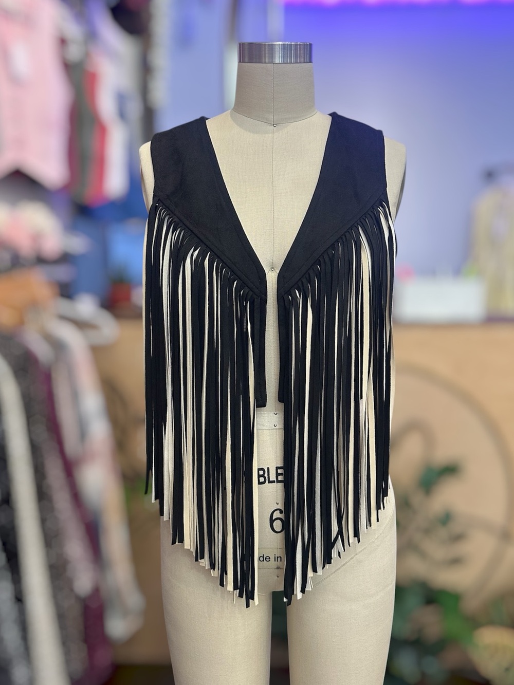 🤠✨ NWT Western Fringe Vest – Boho Cowgirl Festival Style - Picture 5 of 6